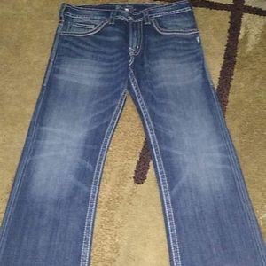 Mens silver jeans 36/34